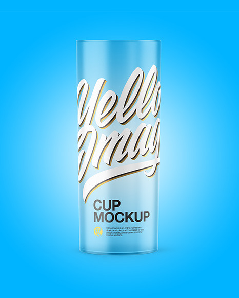 Frosted Plastic Cup Mockup