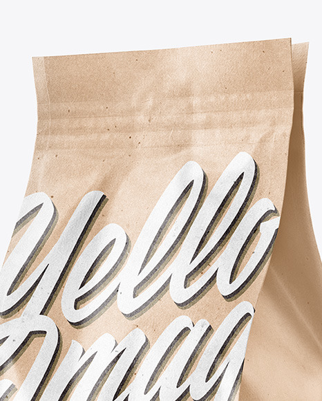 Kraft Food Bag Mockup