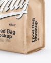 Kraft Food Bag Mockup