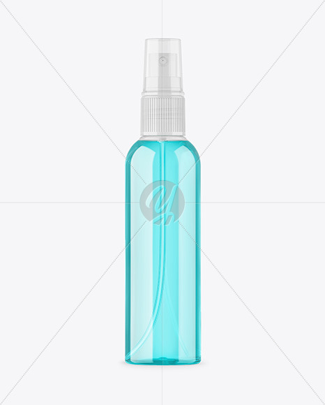 Clear Glass Spray Bottle Mockup