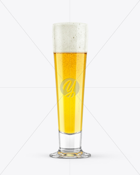 Pilsner Beer Glass Mockup