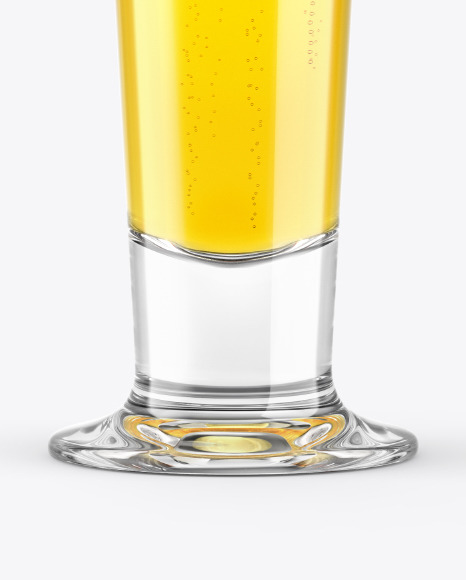 Pilsner Beer Glass Mockup