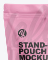 Matte Stand-Up Pouch Mockup