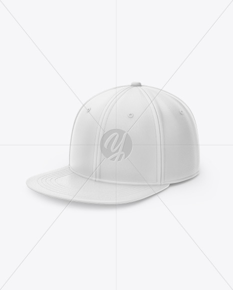 Leather Snapback Cap Mockup