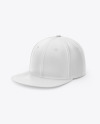 Leather Snapback Cap Mockup