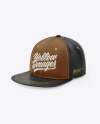 Leather Snapback Cap Mockup