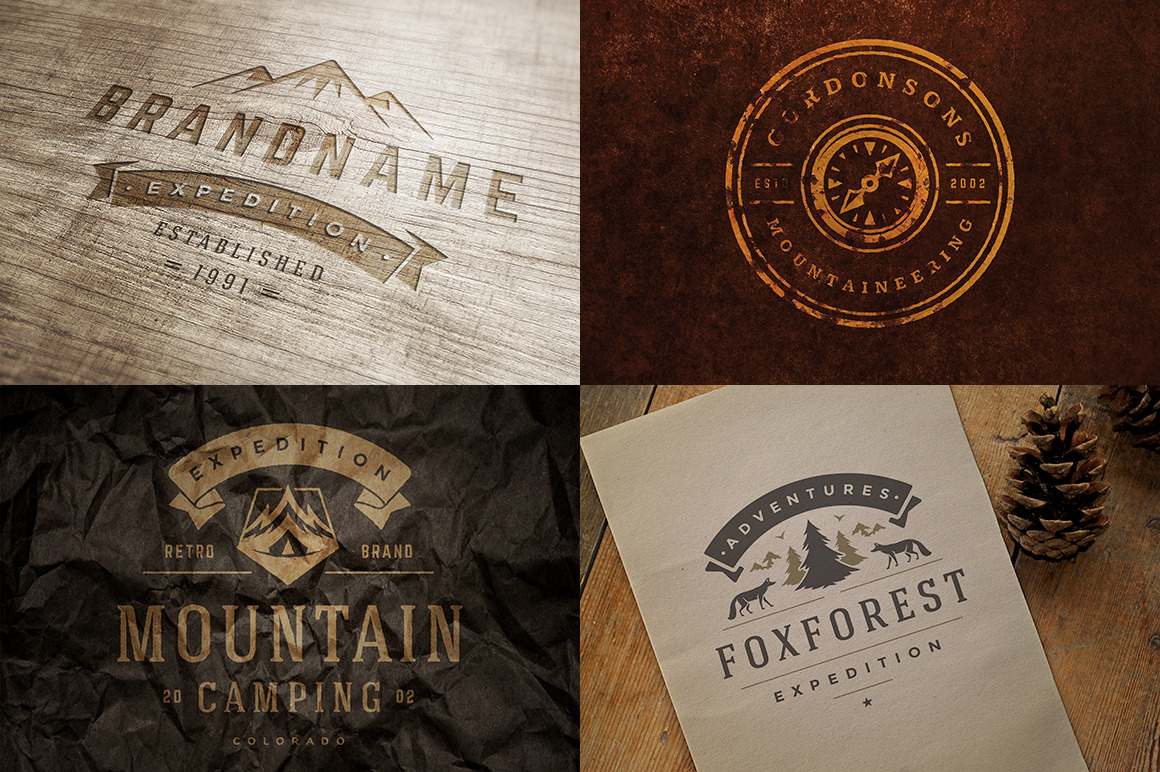 50 Outdoor Logos and Badges