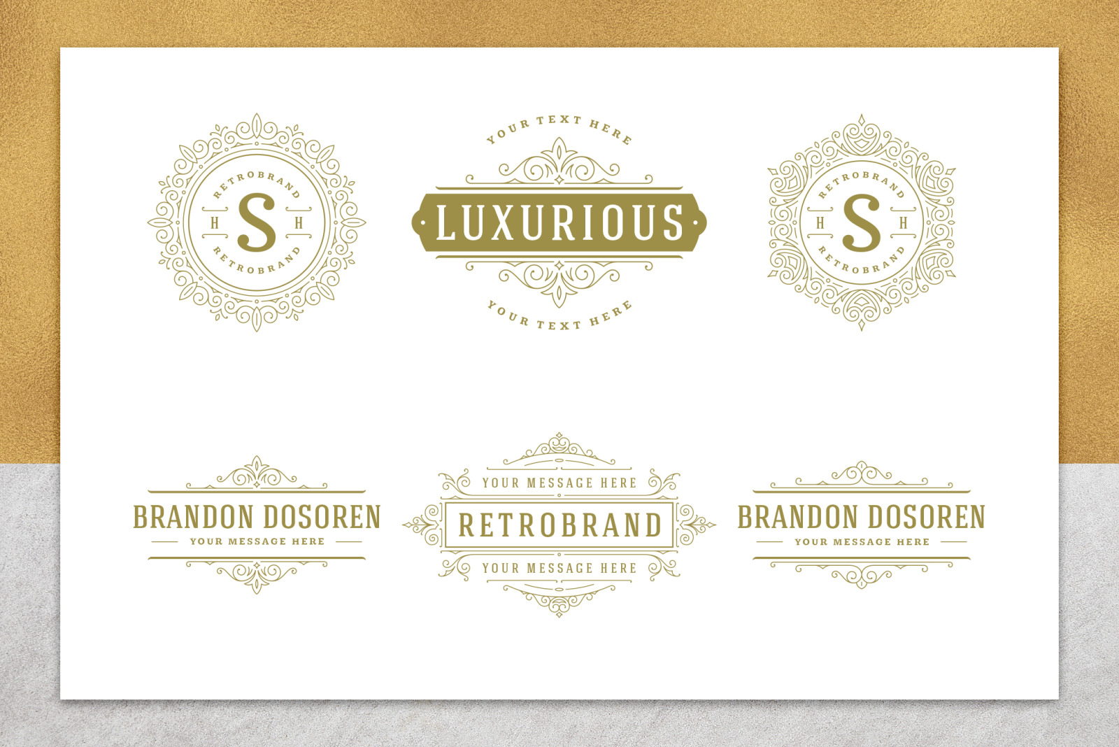 36 Luxury Ornament Logos