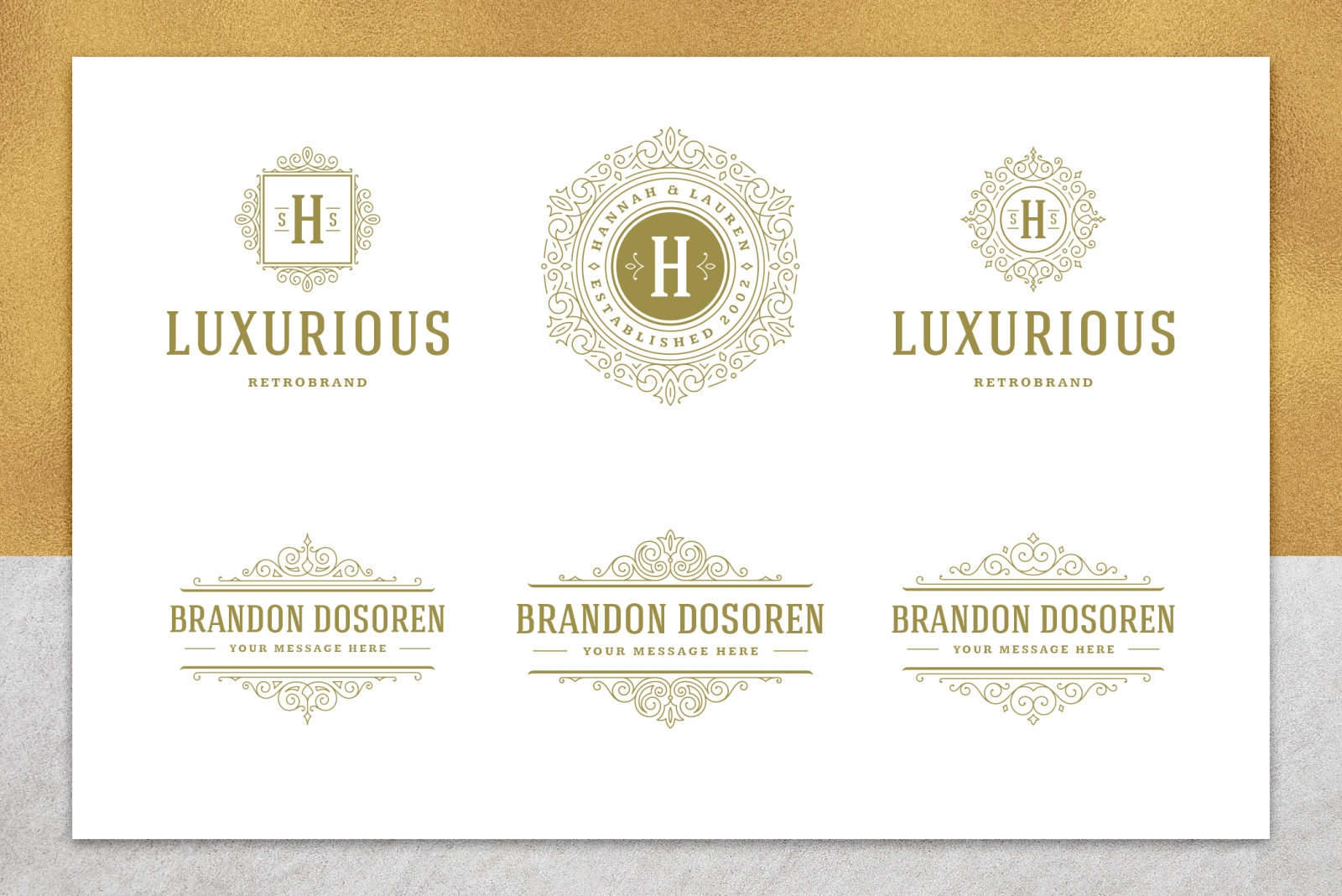 36 Luxury Ornament Logos