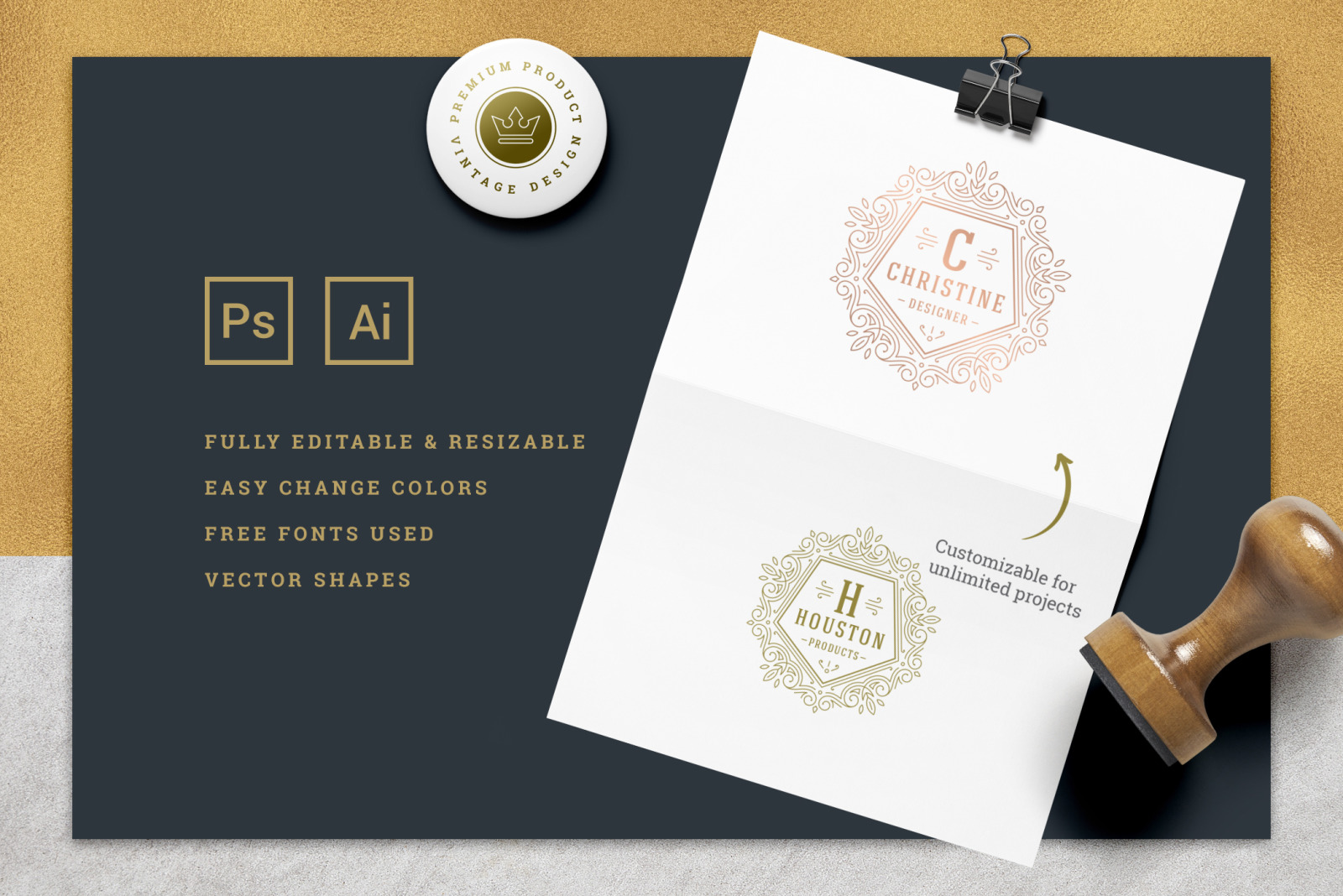 36 Luxury Ornament Logos