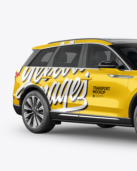 Crossover SUV Mockup – HalfSide View