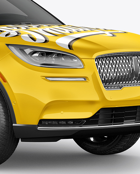 Crossover SUV Mockup – HalfSide View