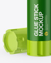 Opened Glossy Glue Stick Mockup