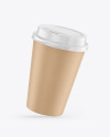 Kraft Coffee Cup Mockup