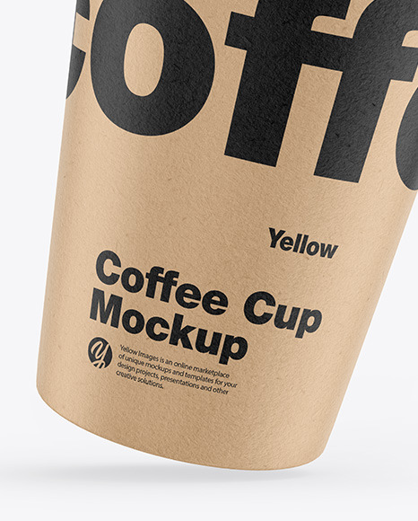 Kraft Coffee Cup Mockup