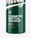 Glossy Cosmetic Bottle with Pump Mockup