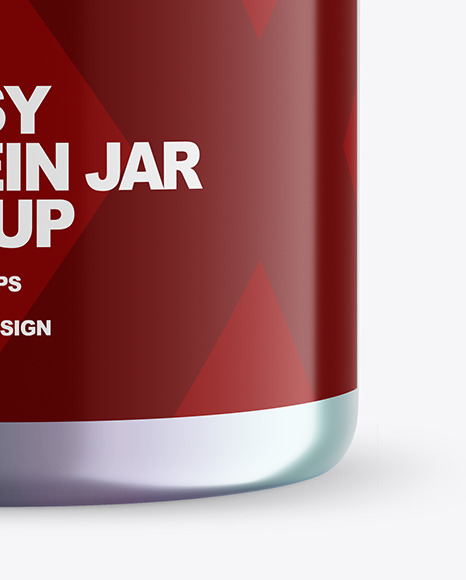 Metallized Protein Jar Mockup