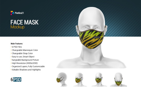 Face Mask Mockup - Protection