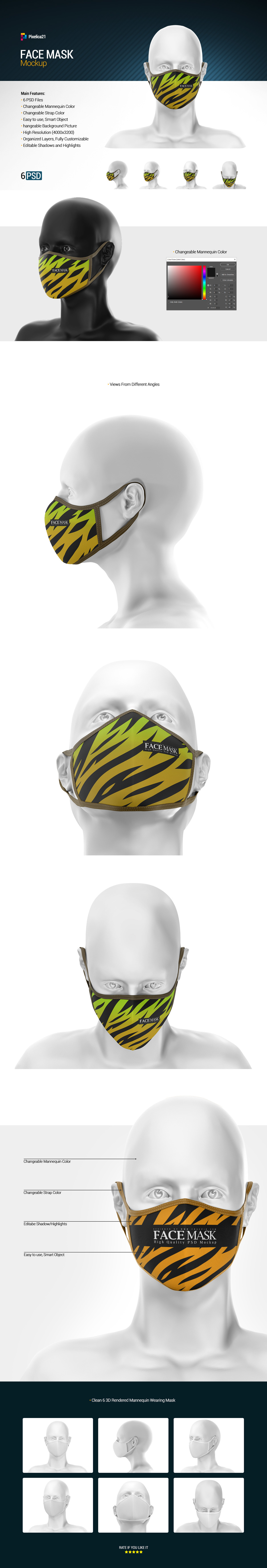 Face Mask Mockup Face Mask Mockup