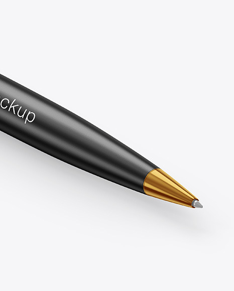 Matte Pen w/ Metallic Finish Mockup