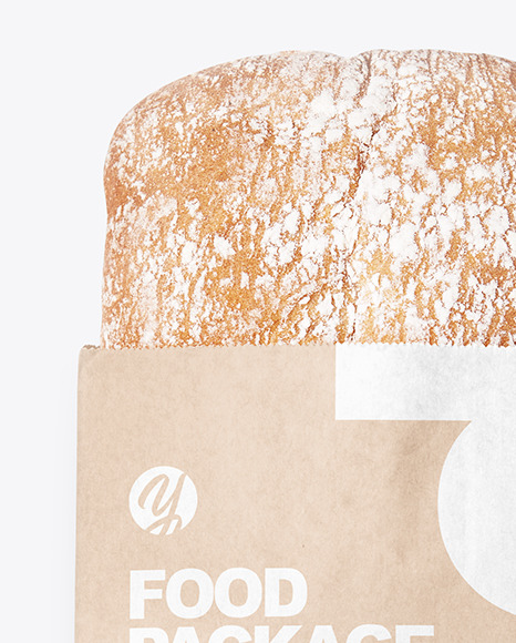 Kraft Package w/ Bread Mockup