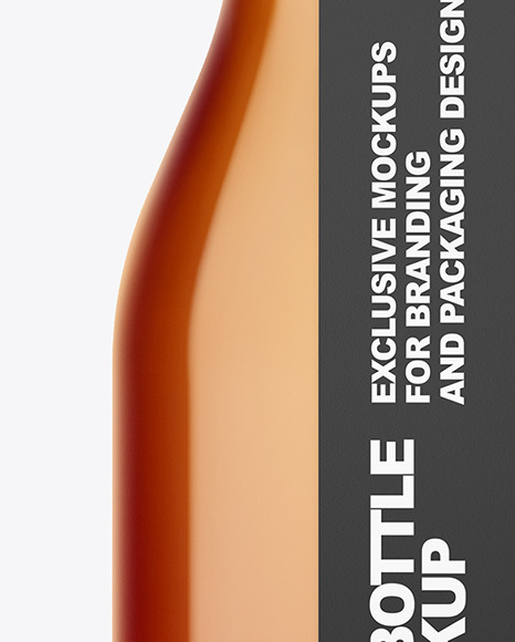 Tea Bottle with a Tag Mockup