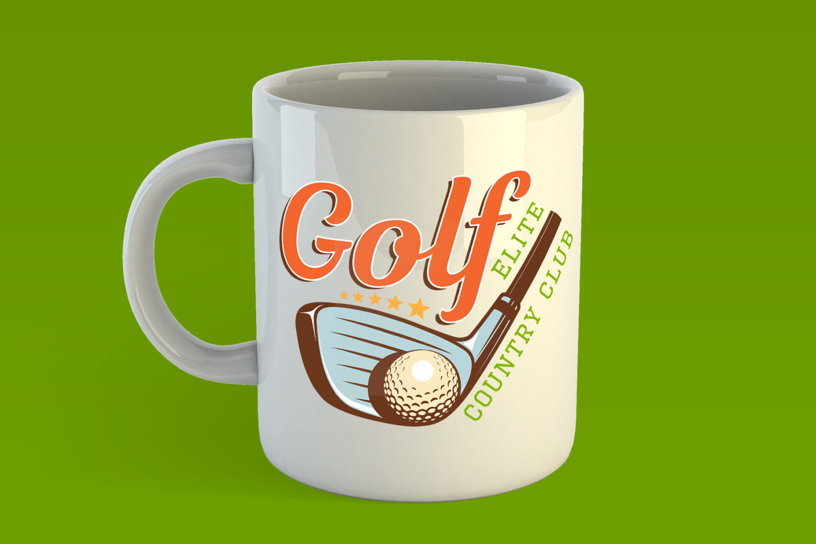 Golf Retro Logo Set