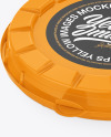 Glossy Round Pizza Box Mockup