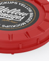 Matte Round Pizza Box Mockup