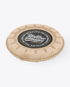 Kraft Round Pizza Box Mockup