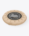 Kraft Round Pizza Box Mockup