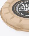 Kraft Round Pizza Box Mockup