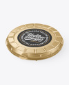 Metallized Round Pizza Box Mockup