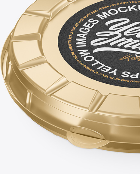 Metallized Round Pizza Box Mockup