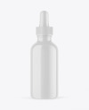 Glossy Plastic Dropper Bottle Mockup