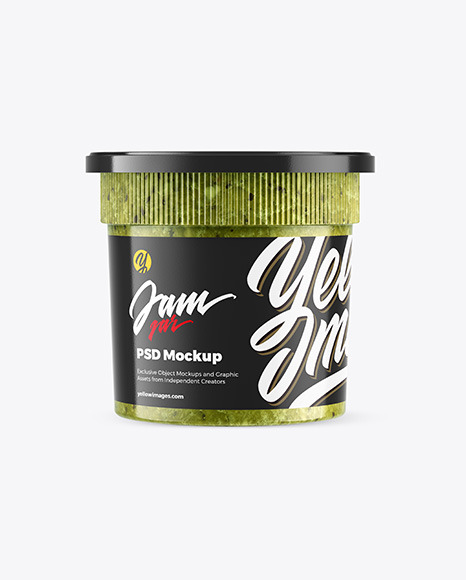 Kiwi Jam Jar Mockup