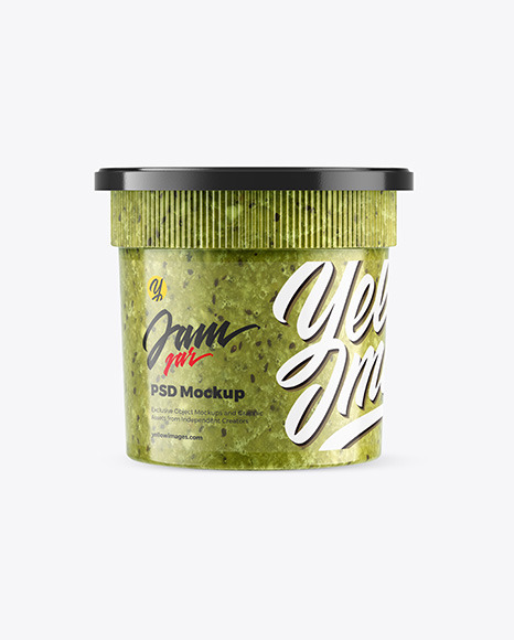 Kiwi Jam Jar Mockup