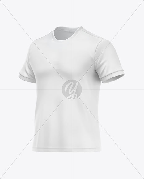 T-shirt Soccer Mockup – Half Side View