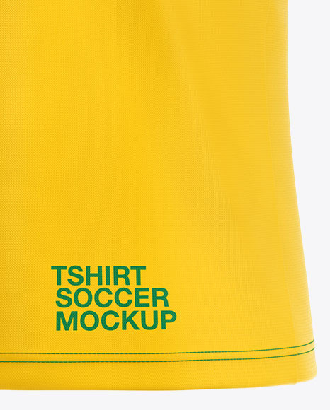 T-shirt Soccer Mockup – Half Side View