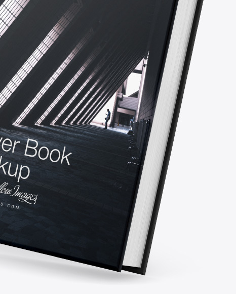 Hardcover Book w/ Matte Cover Mockup