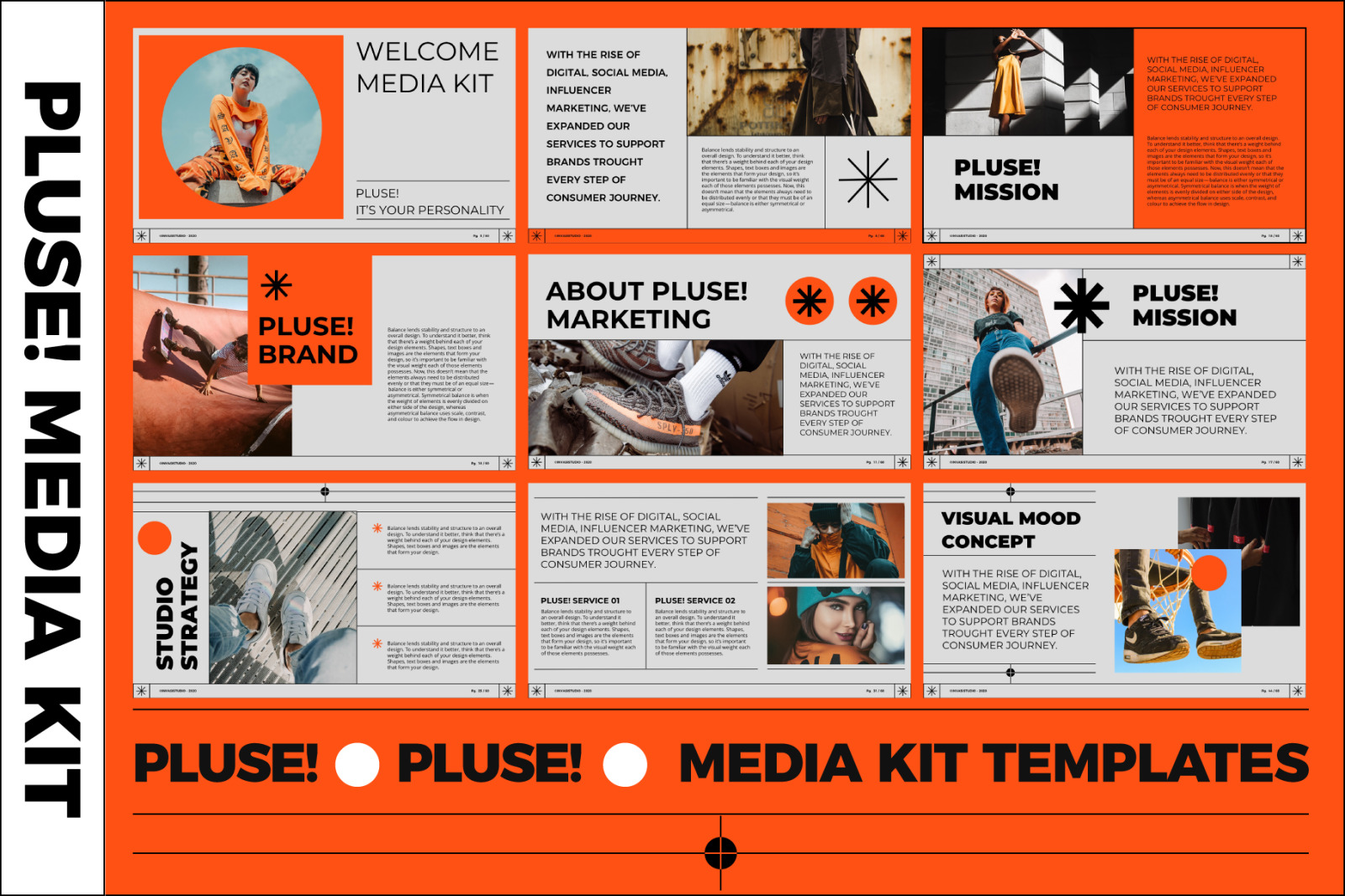 PLUSE! Media Kit PowerPoint Templates