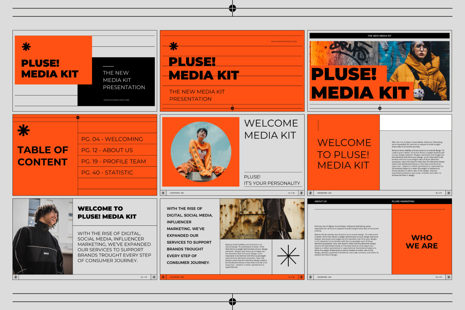 PLUSE! Media Kit PowerPoint Templates