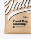 Kraft Food Bag Mockup