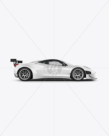 Sport Car Mockup - Side View