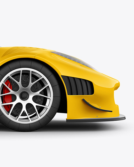 Sport Car Mockup - Side View