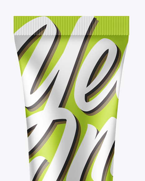 Metallic Cosmetic Tube Mockup