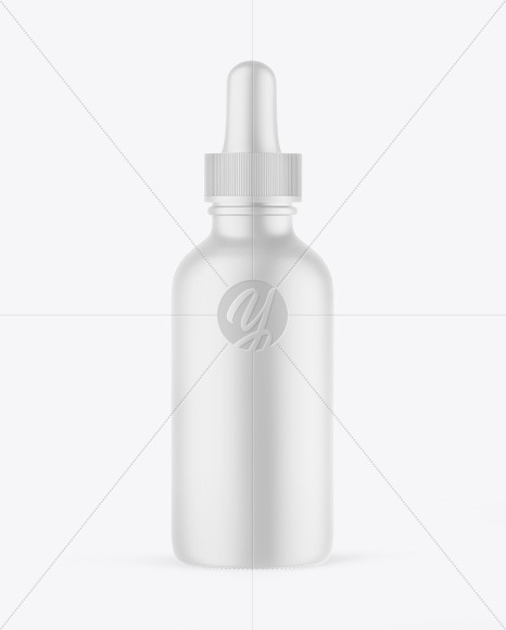 Matte Plastic Dropper Bottle Mockup