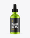 Metallic Dropper Bottle Mockup Metallic Dropper Bottle Mockup