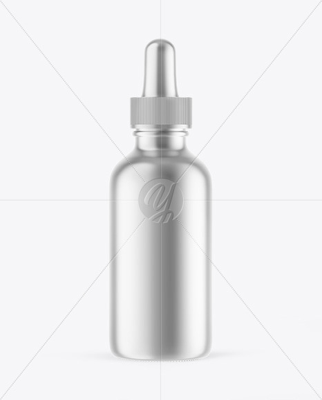 Metallic Dropper Bottle Mockup