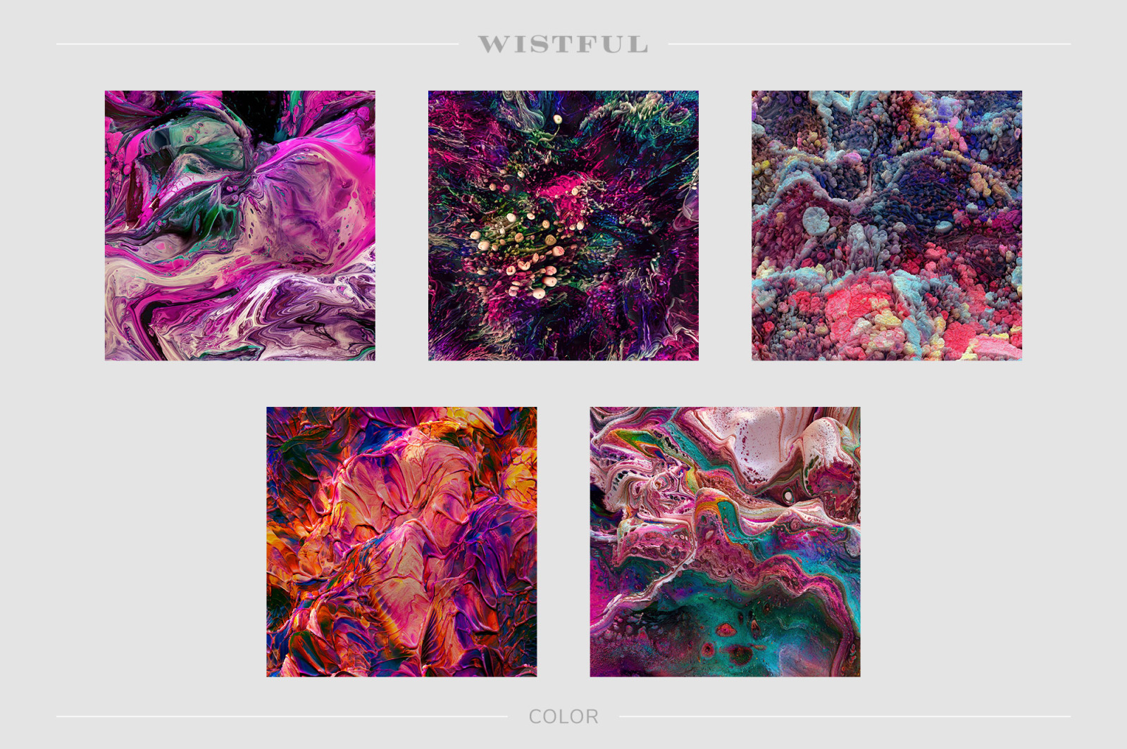 Wistful: Experimental 3D Paint Textures Wistful: Experimental 3D Paint Textures